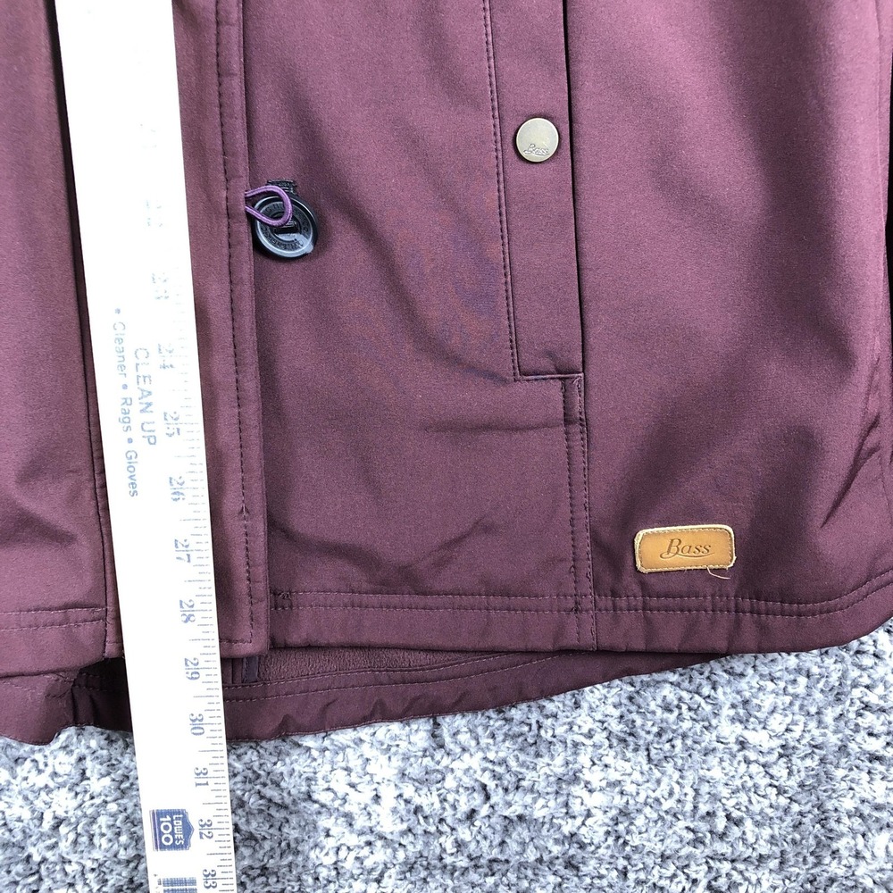 Bass Coat Womens Medium Purple Hooded Lined Parka Winter Zip Pockets Outdoor - Picture 6 of 12